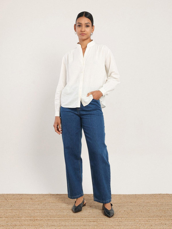 Akhen Button Up - Sugar - Button Down Shirt