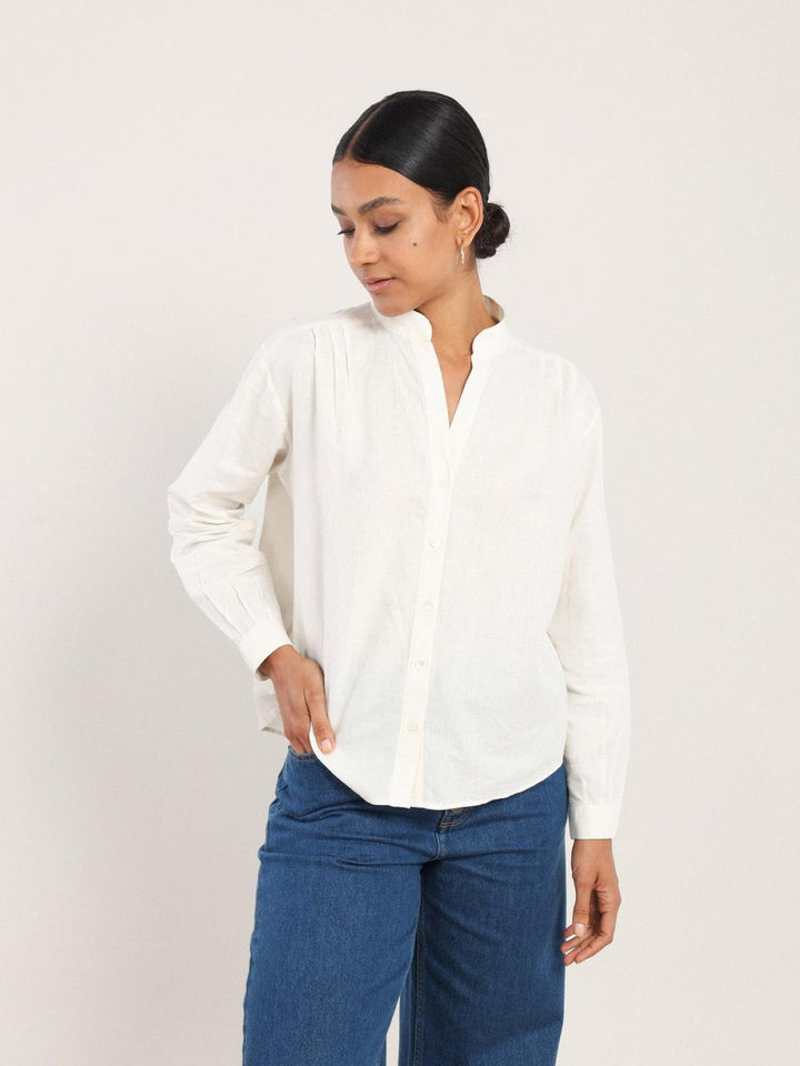 Akhen Button Up - Sugar - Button Down Shirt