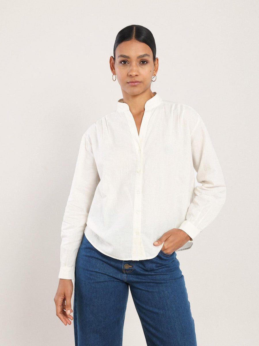 Akhen Button Up - Sugar - Button Down Shirt