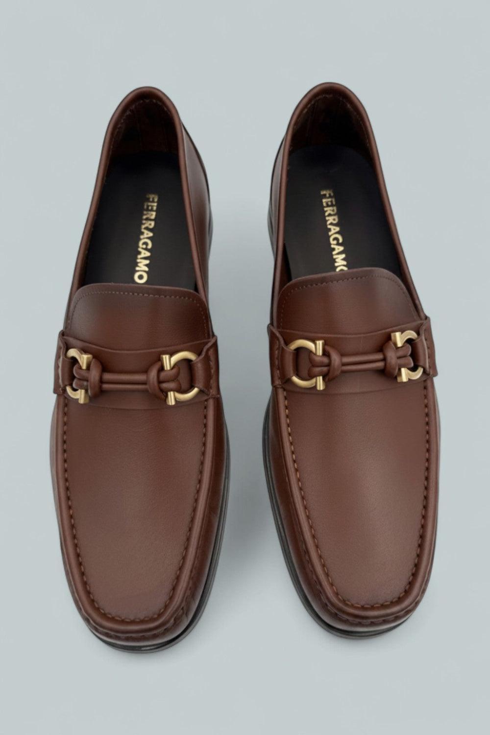 Alain Gancini Loafers - Midbrown - 10 - Loafers