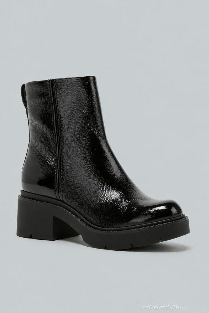 Alec Leather Boot - Black - 8.5 - Bootie