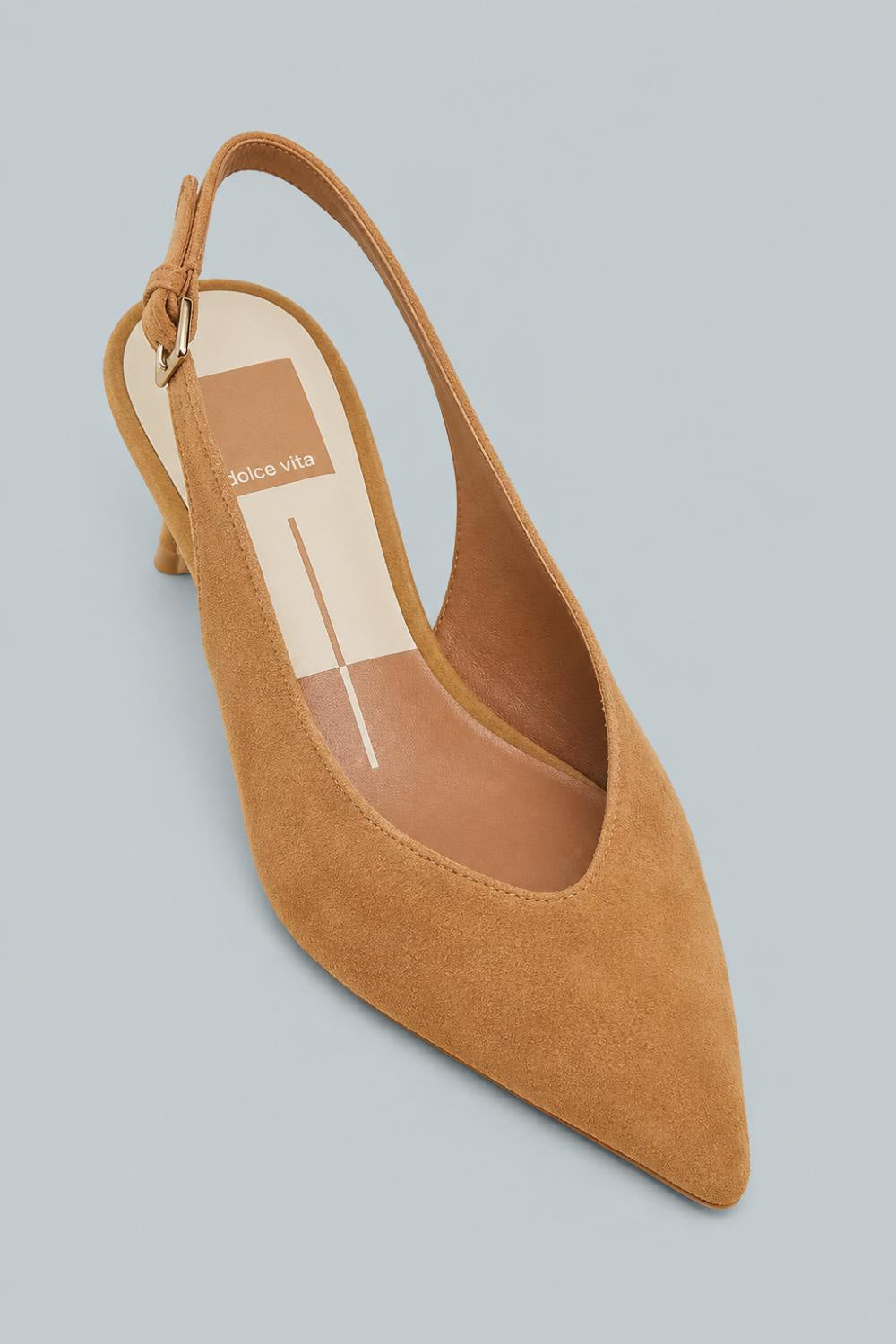 Alenna Pointed Toe Slingback Pumps - Brown - 8 M - Slingback