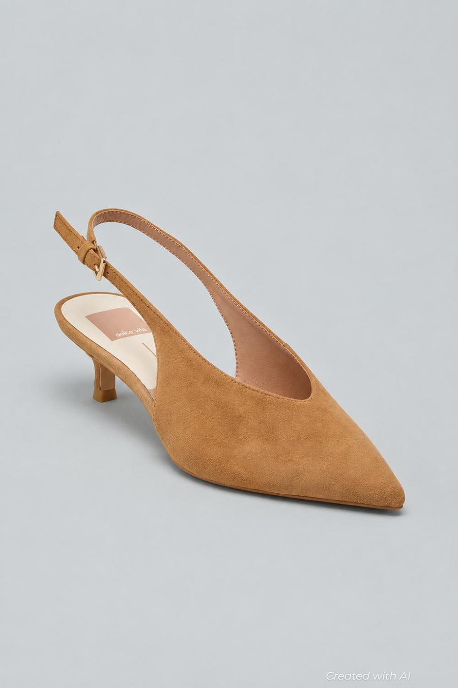 Alenna Pointed Toe Slingback Pumps - Brown - 8 M - Slingback