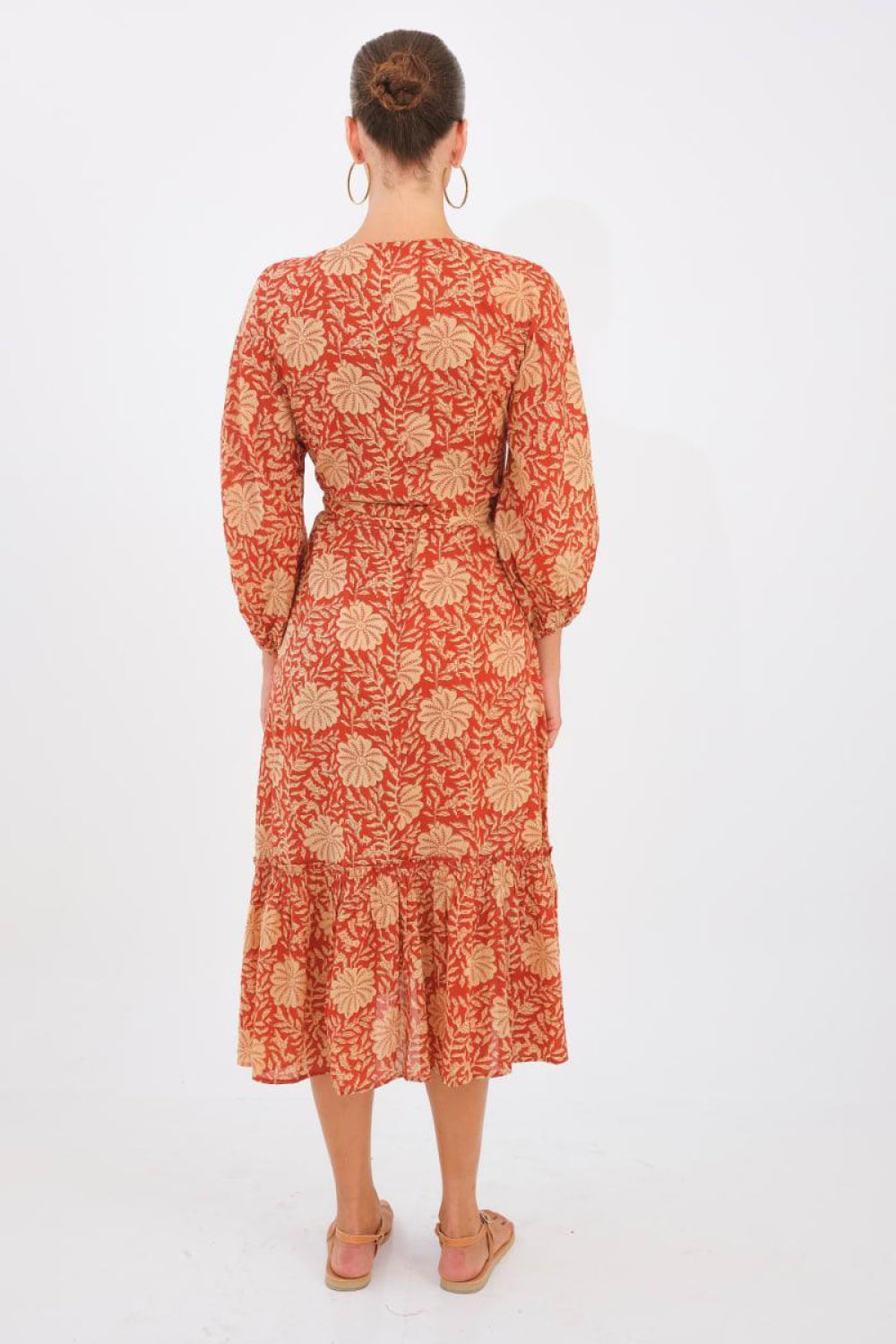 Alessandra Wrap Dress - Sienna Flower - Dresses