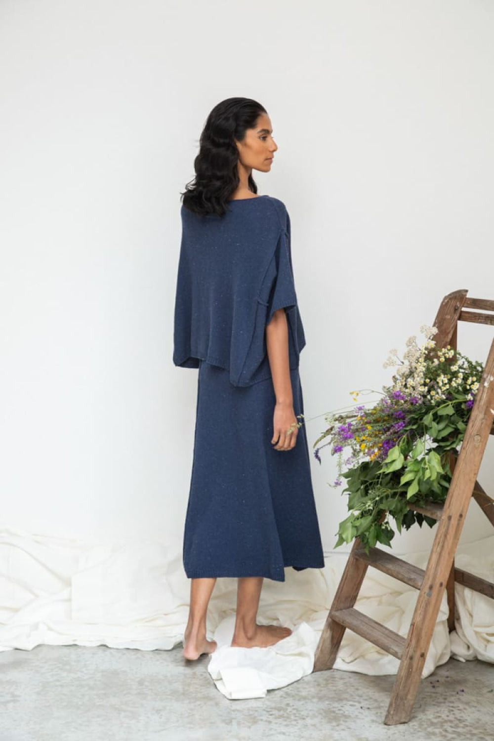 Alessia-Leigh Recycled Cotton Jumper - Denim Blue - Shirt
