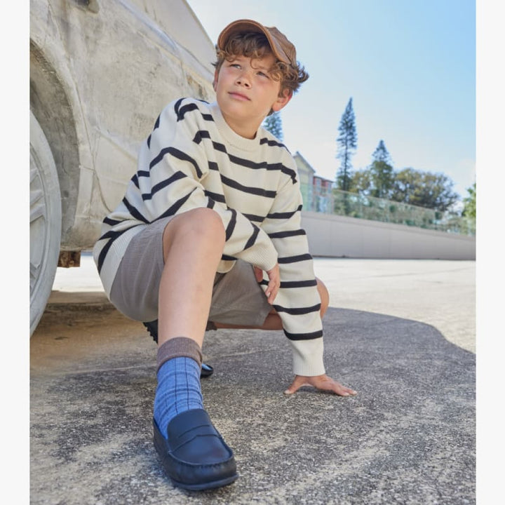 Alex - Navy - Loafers