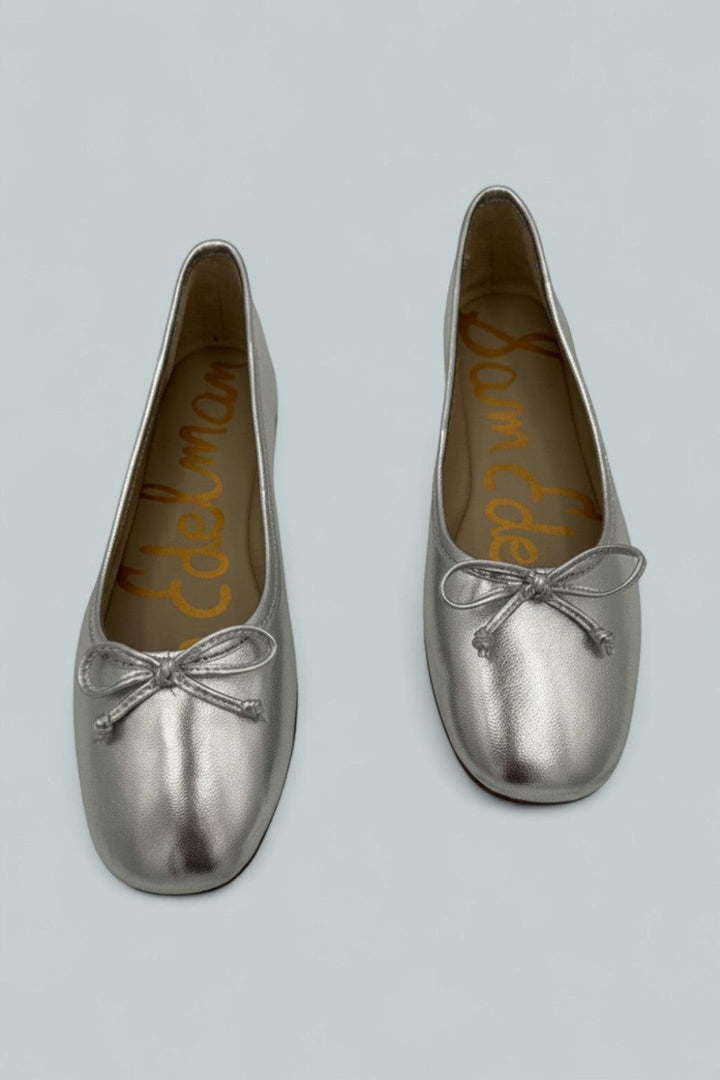 Alie Ballet Flat - Silver Leather - US W 7.5 - Flats