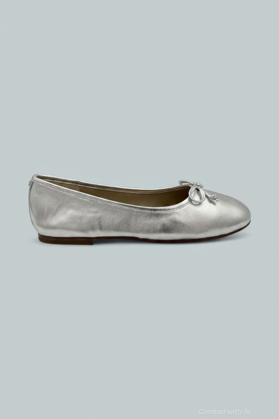 Alie Ballet Flat - Silver Leather - US W 7.5 - Flats