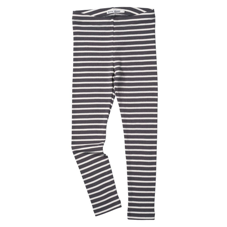 Alix Classic Leggings - Charcoal/Natural Stripe Leggings Petit Vilains 