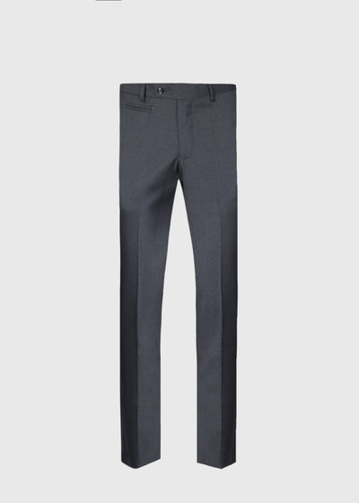 All Year Basic Wool Dress Trouser - Mid Grey - Trouser