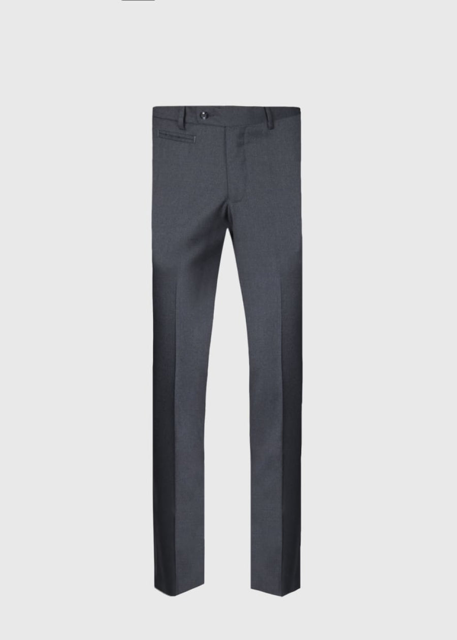 All Year Basic Wool Dress Trouser - Mid Grey - Trouser