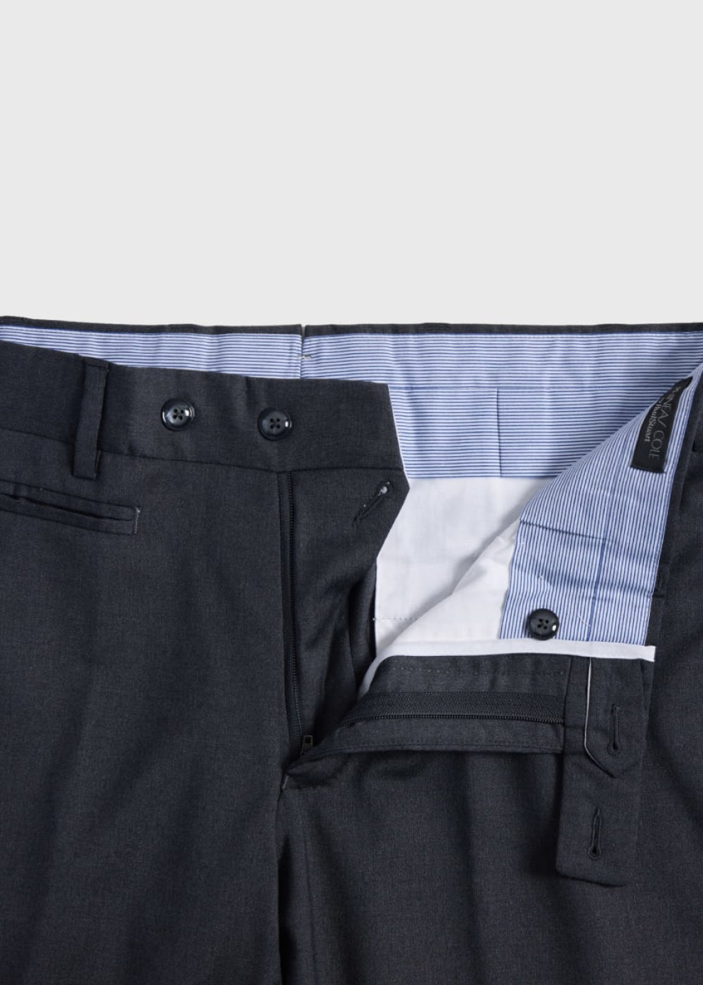 All Year Basic Wool Dress Trouser - Mid Grey - Trouser
