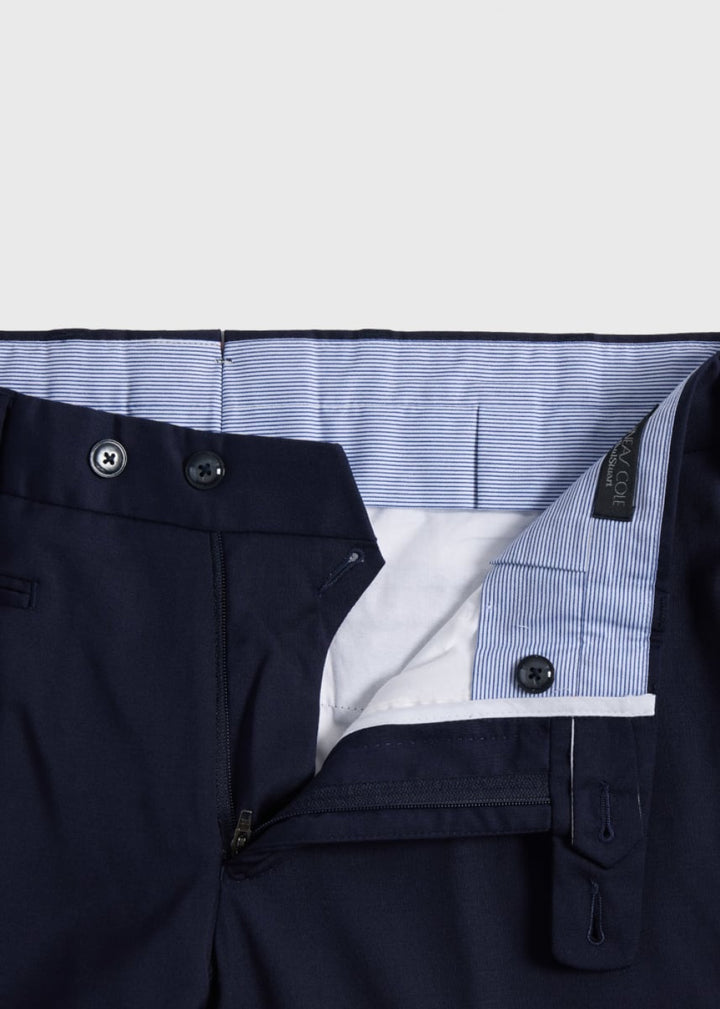 All Year Basic Wool Dress Trouser - Navy - Trouser