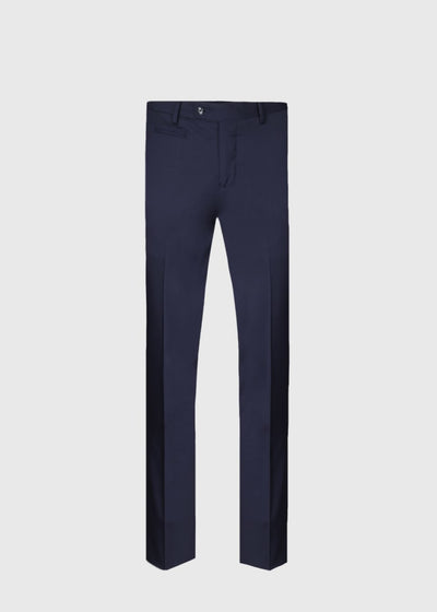 All Year Basic Wool Dress Trouser - Navy - Trouser