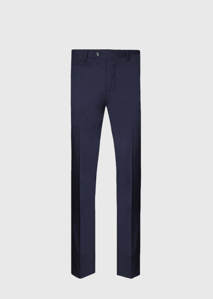 All Year Basic Wool Dress Trouser - Navy - Trouser