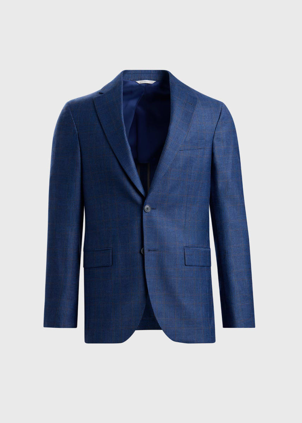 All Year Wool Plaid Jacket - Blue - 38 - Blazer
