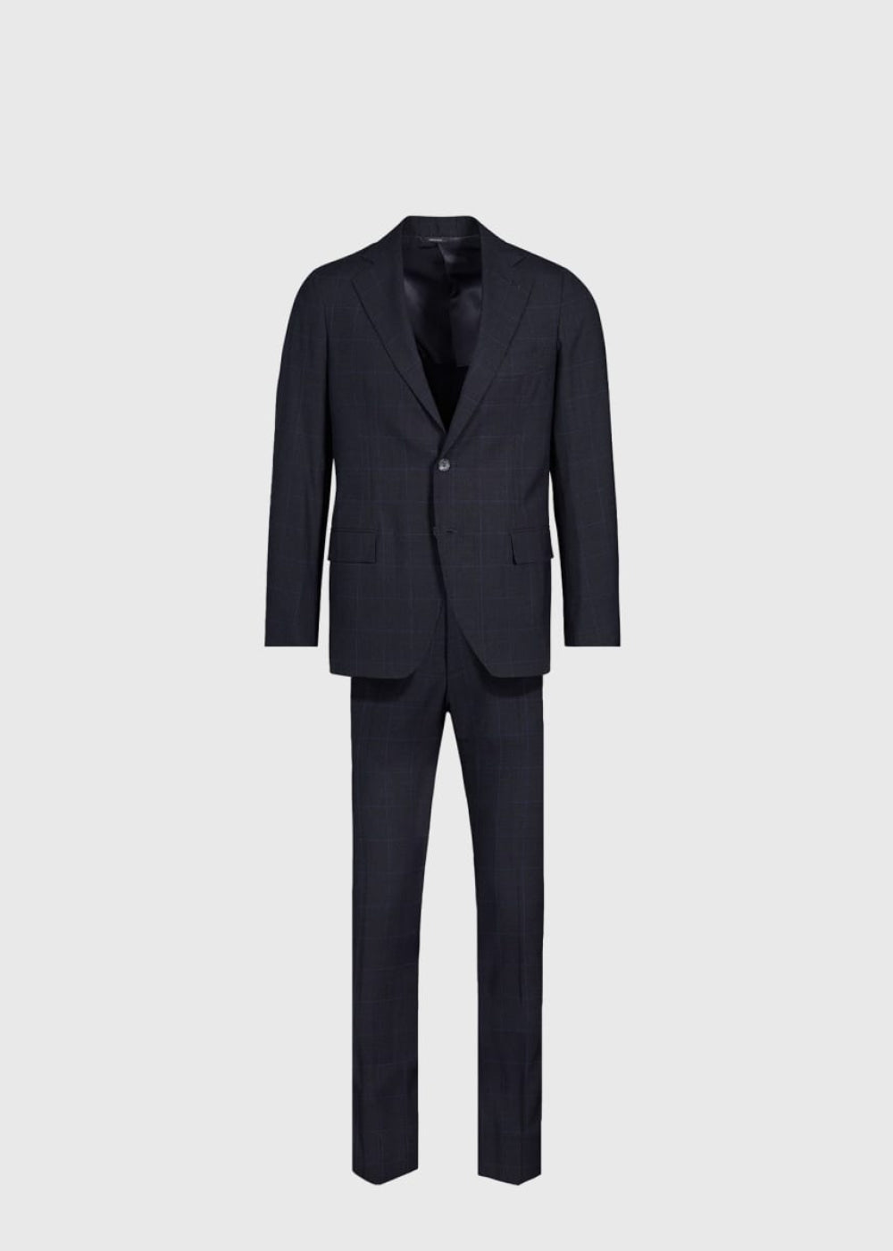 All Year Wool Plaid Suit - Grey - Suit - adult