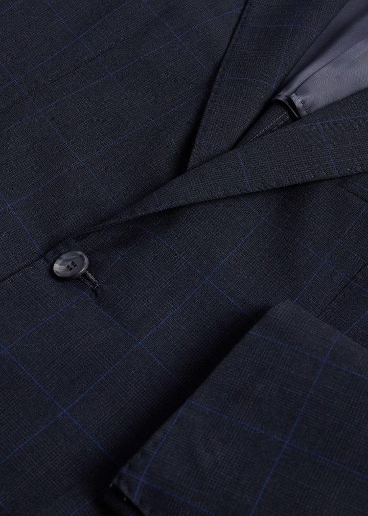 All Year Wool Plaid Suit - Grey - Suit - adult