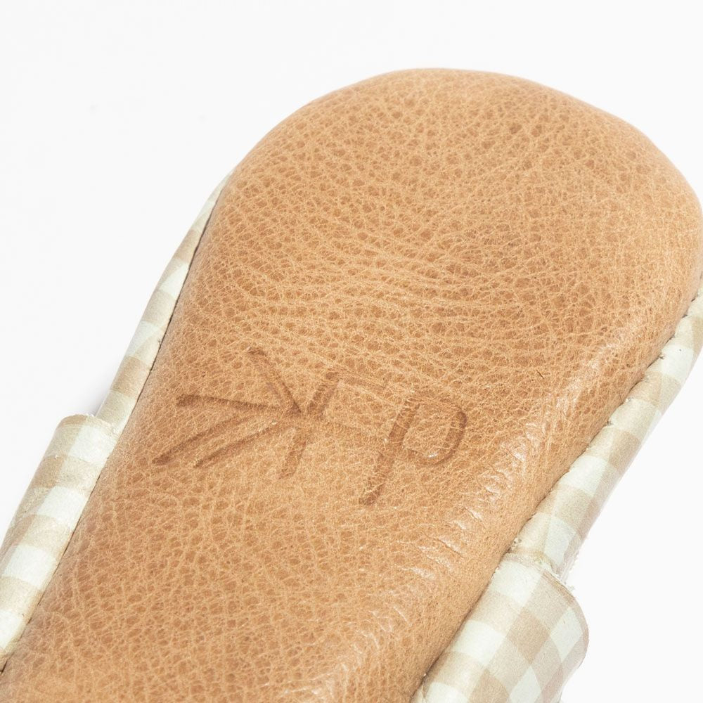 Almond Gingham Mary Jane Baby Shoe - ’Flats - Baby Kids Adult All’