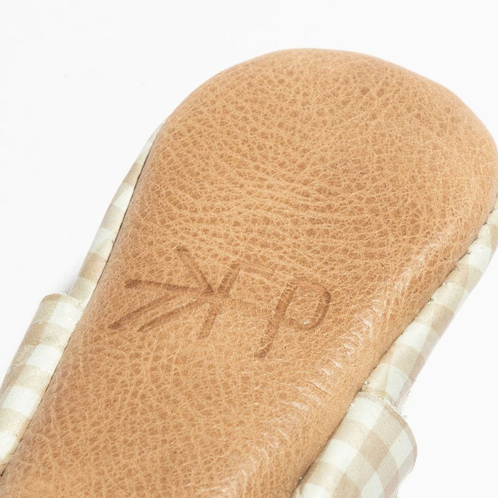 Almond Gingham Mary Jane Baby Shoe - ’Flats - Baby Kids Adult All’