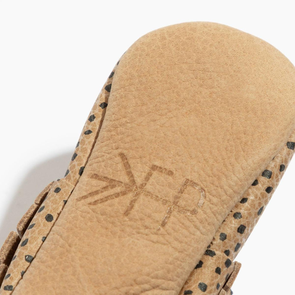Almond Speckles Moccasin Baby Shoe - ’Moccasin - Kids Adult’