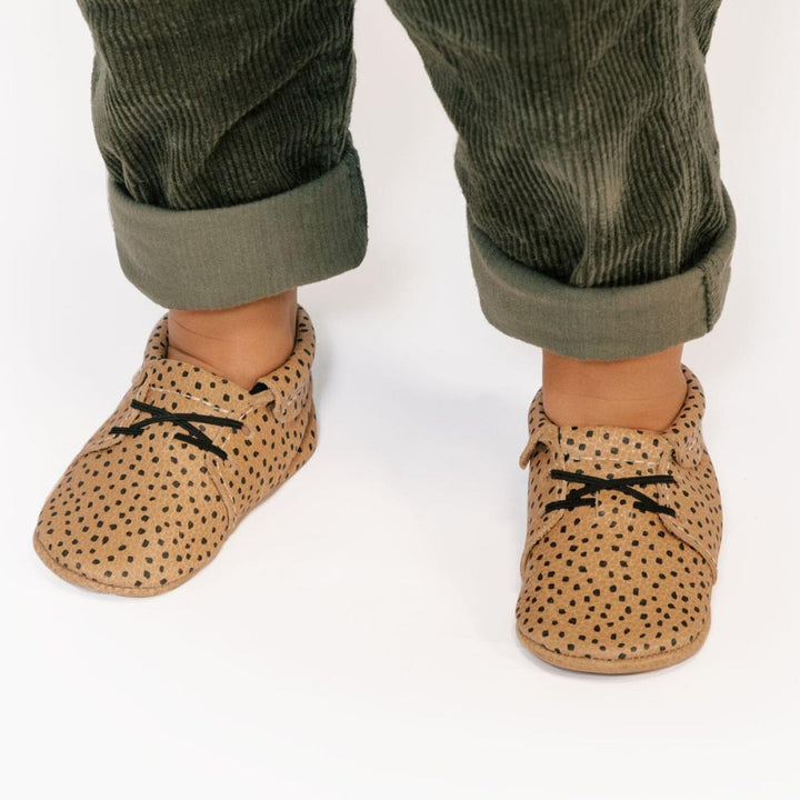 Almond Speckles Oxford Baby Shoe - ’Bootie - Baby Kids Adult’