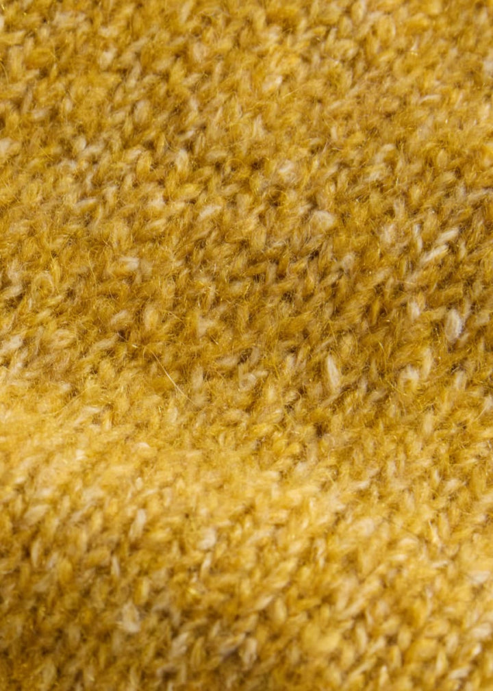 Alpaca Blend Crewneck Pullover - Gold - Sweater