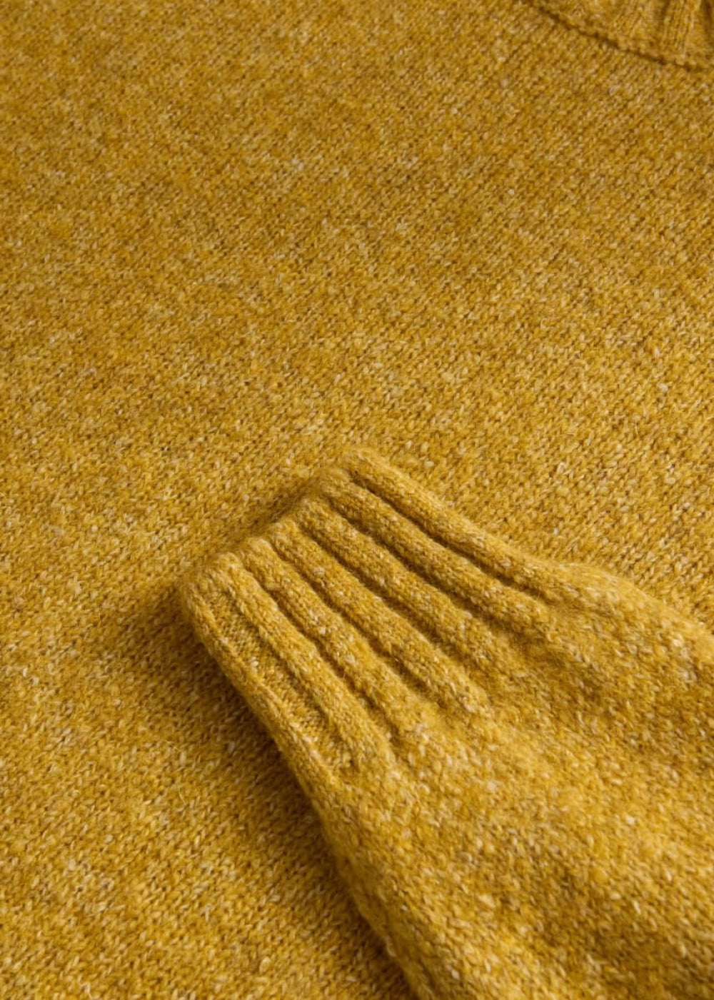 Alpaca Blend Crewneck Pullover - Gold - Sweater