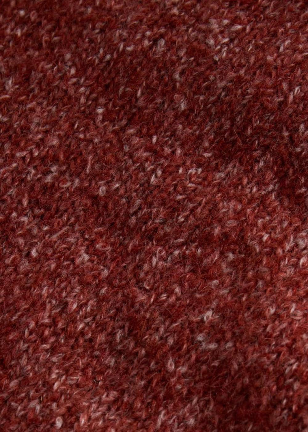 Alpaca Blend Crewneck Pullover - Rust - Sweater