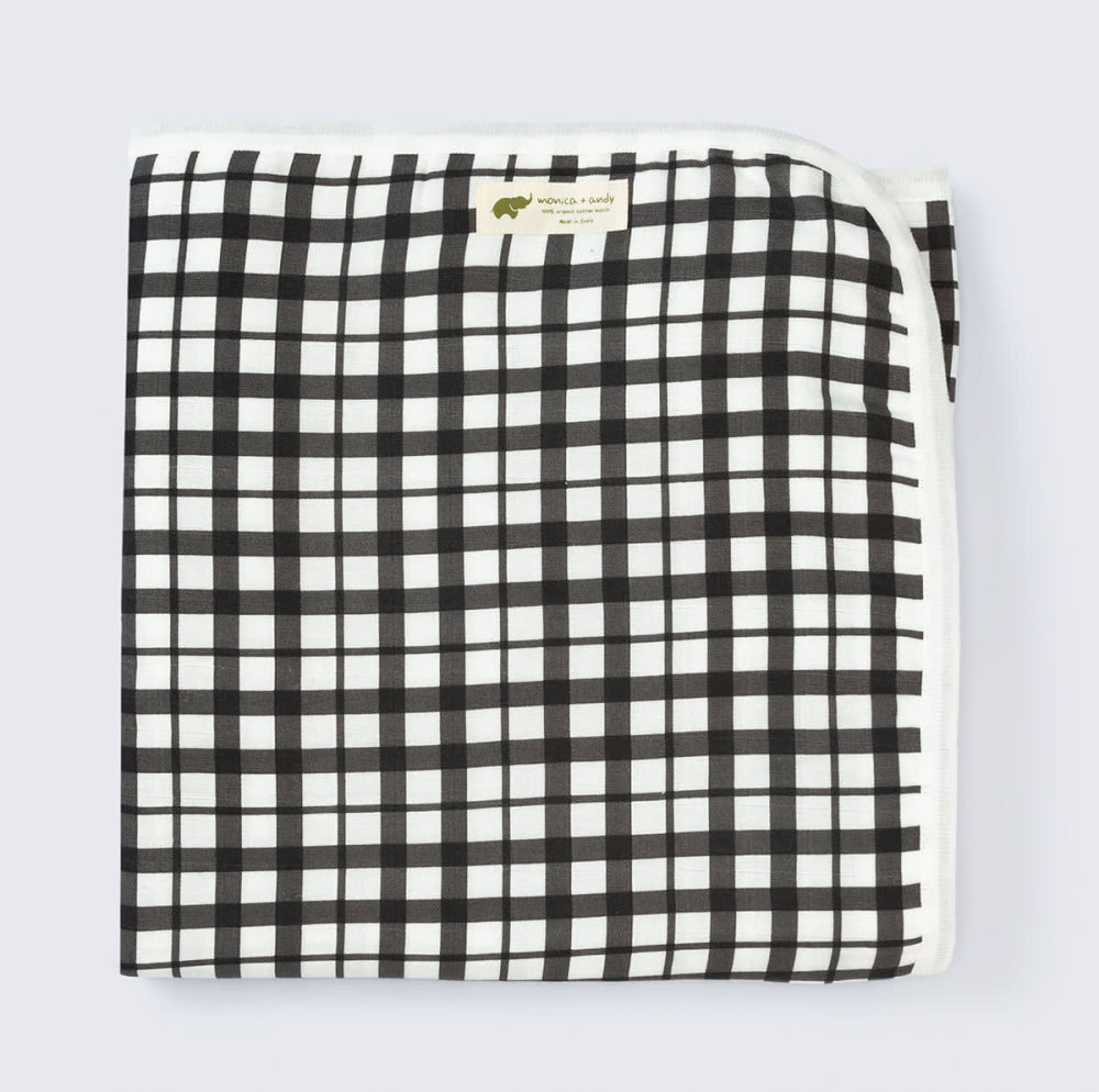 Always Picnic Mini - Black Gingham - One Size - Blanket