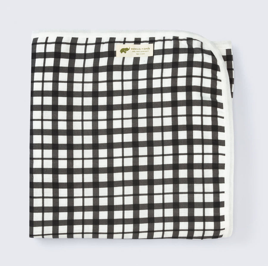 Always Picnic Mini - Black Gingham - One Size - Blanket