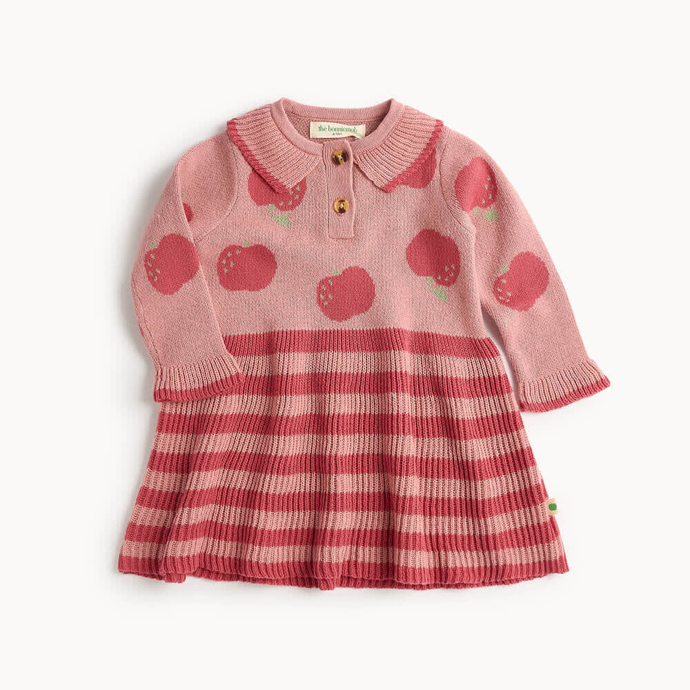 Alys - Apple Knit Dress - Rosy - Dresses