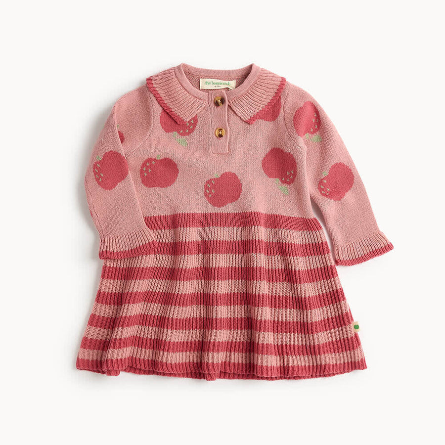 Alys - Apple Knit Dress - Rosy - Dresses
