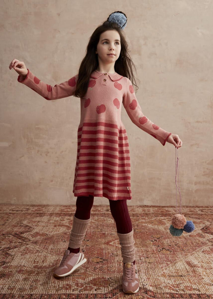 Alys - Apple Knit Dress - Rosy - Dresses