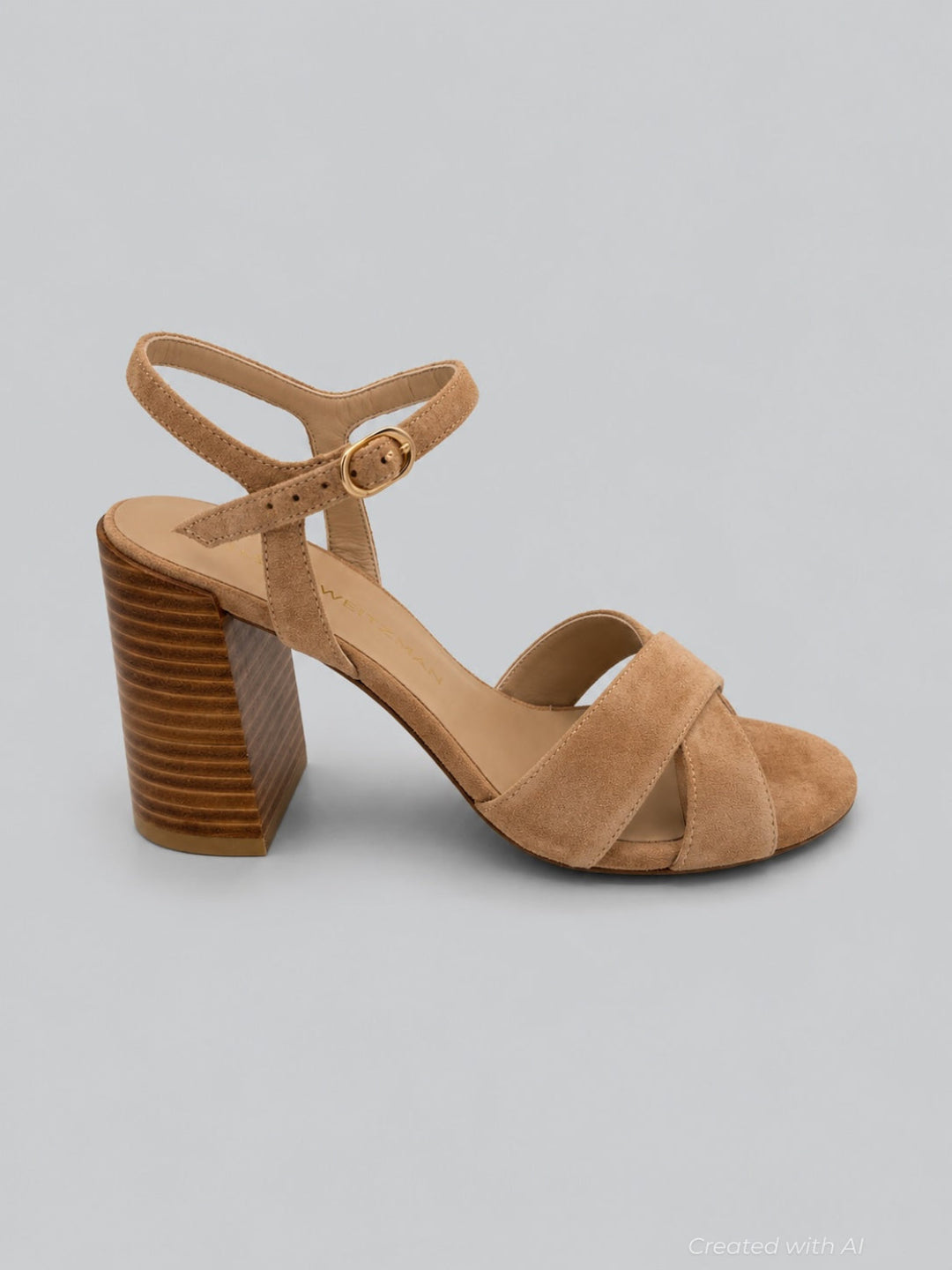 Alyssa 85 Block Heel Sandals - New Camel - 8.5 - Heels