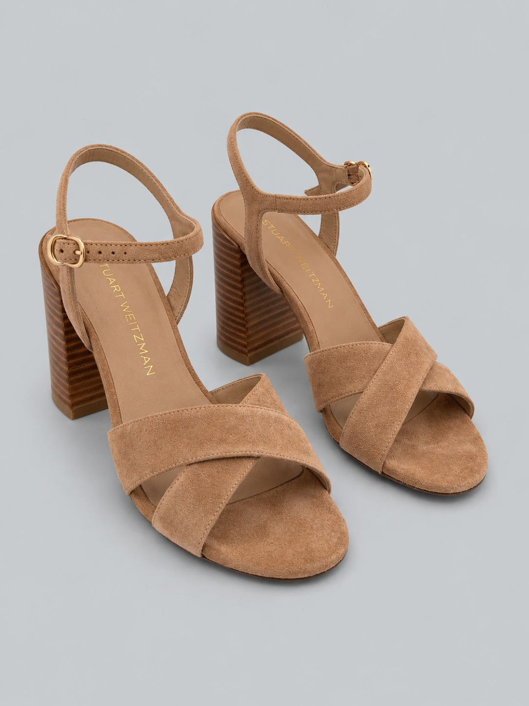 Alyssa 85 Block Heel Sandals - New Camel - 8.5 - Heels