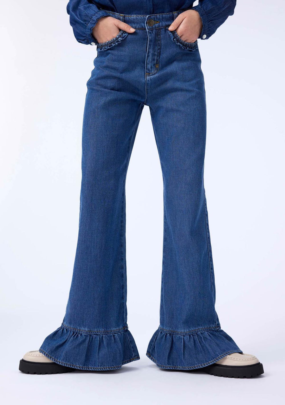 Amara - Blue Vintage - 8Y (128cm) - Jeans