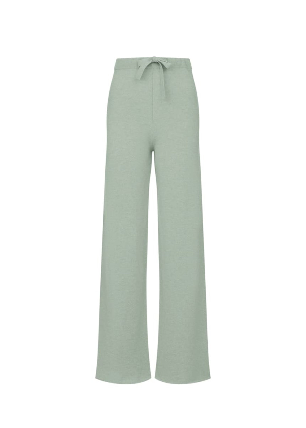 Amaya | Cashmere Wide Leg Trousers - Sage - Trouser