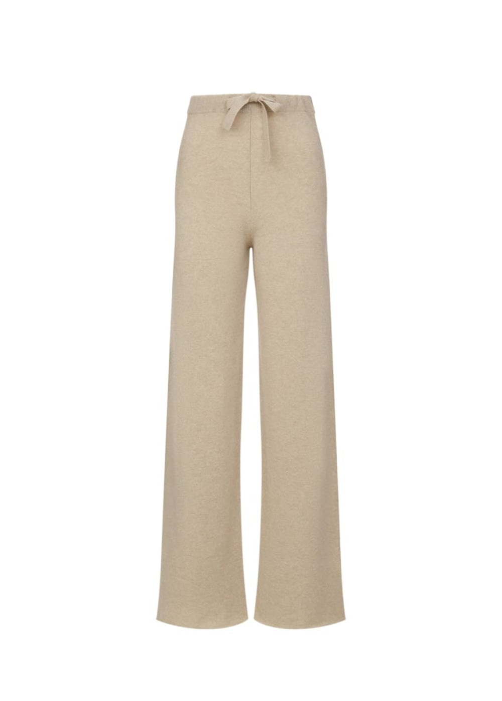 Amaya | Cashmere Wide Leg Trousers - Sand - Trouser