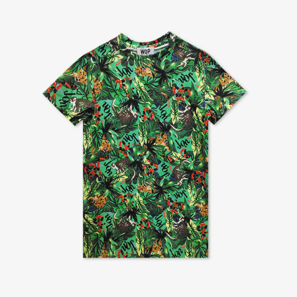 ’Amazonia’ printed dress in children’s jersey - Dresses