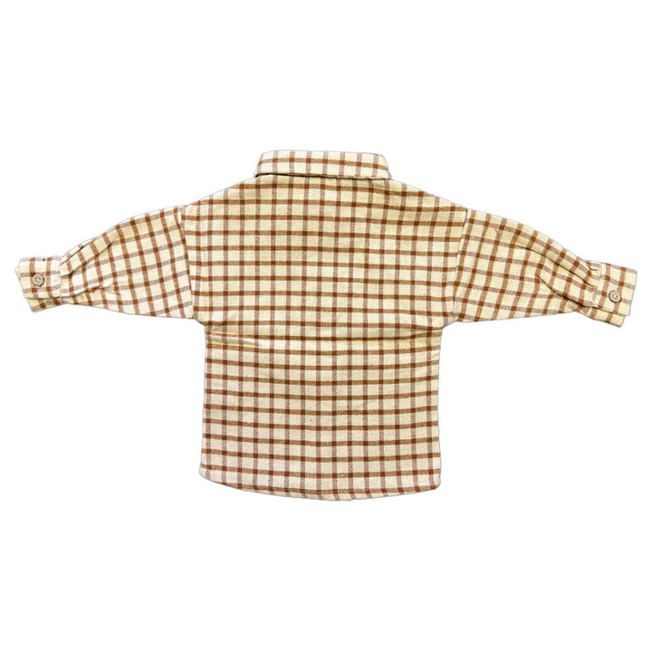 Check Button Up Shirt - Amber Check Button Down Shirts Monkind 