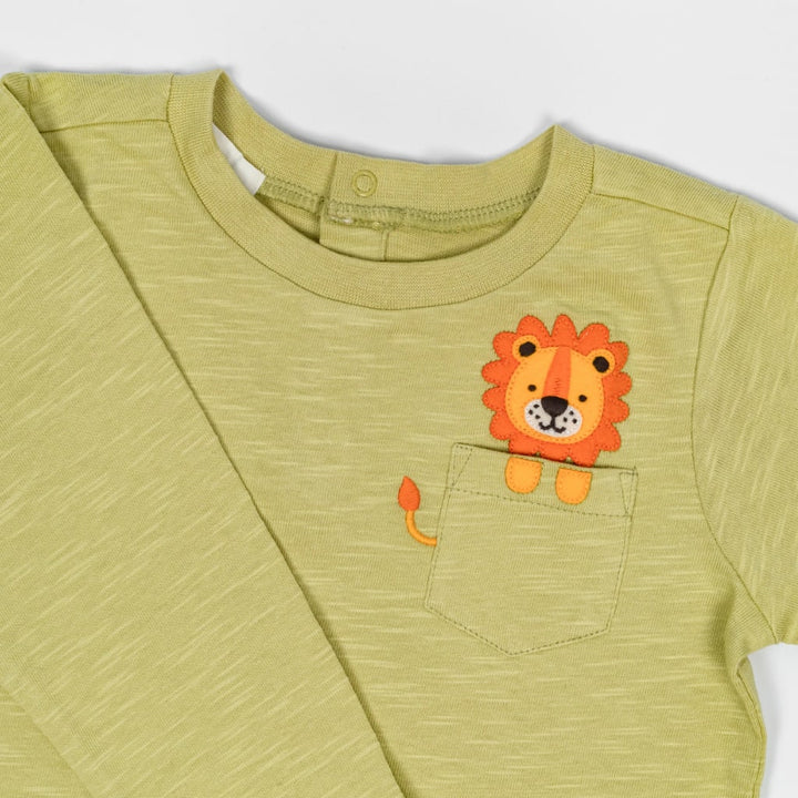 Happy Hunter T Shirt Bodysuit - Bamboo Green