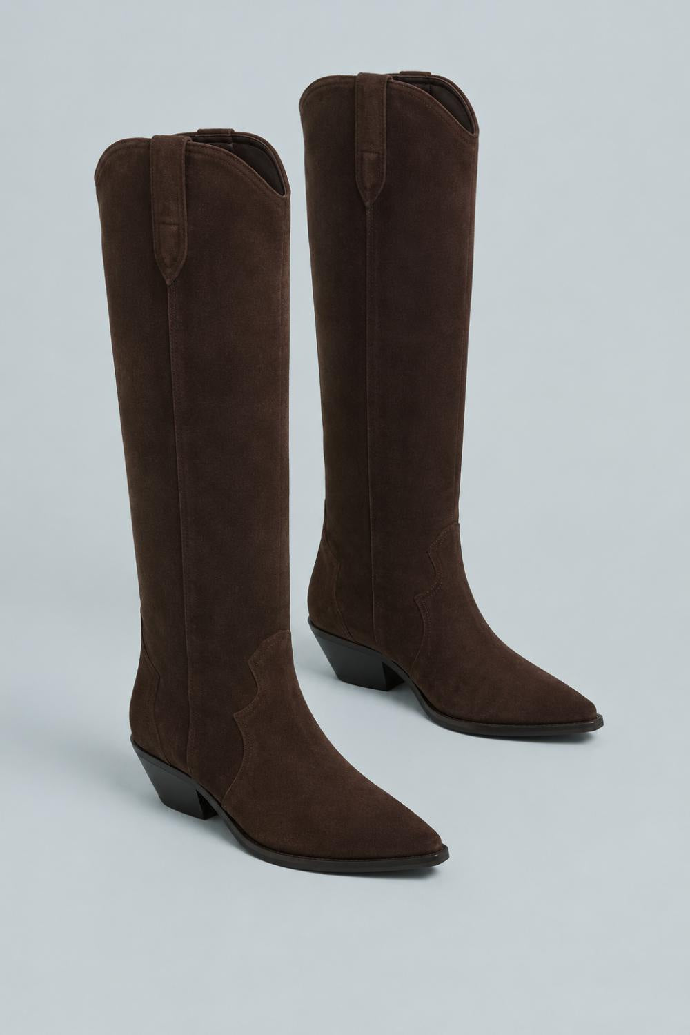 Ander Womens Boots - Dark Brown Suede - 8 - Boots