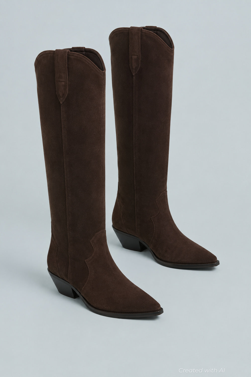 Ander Womens Boots - Dark Brown Suede - 8 - Boots