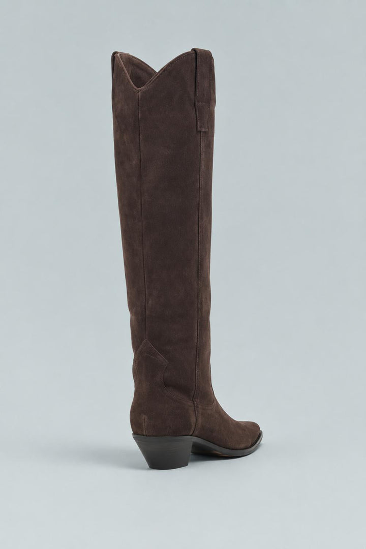 Ander Womens Boots - Dark Brown Suede - 8 - Boots