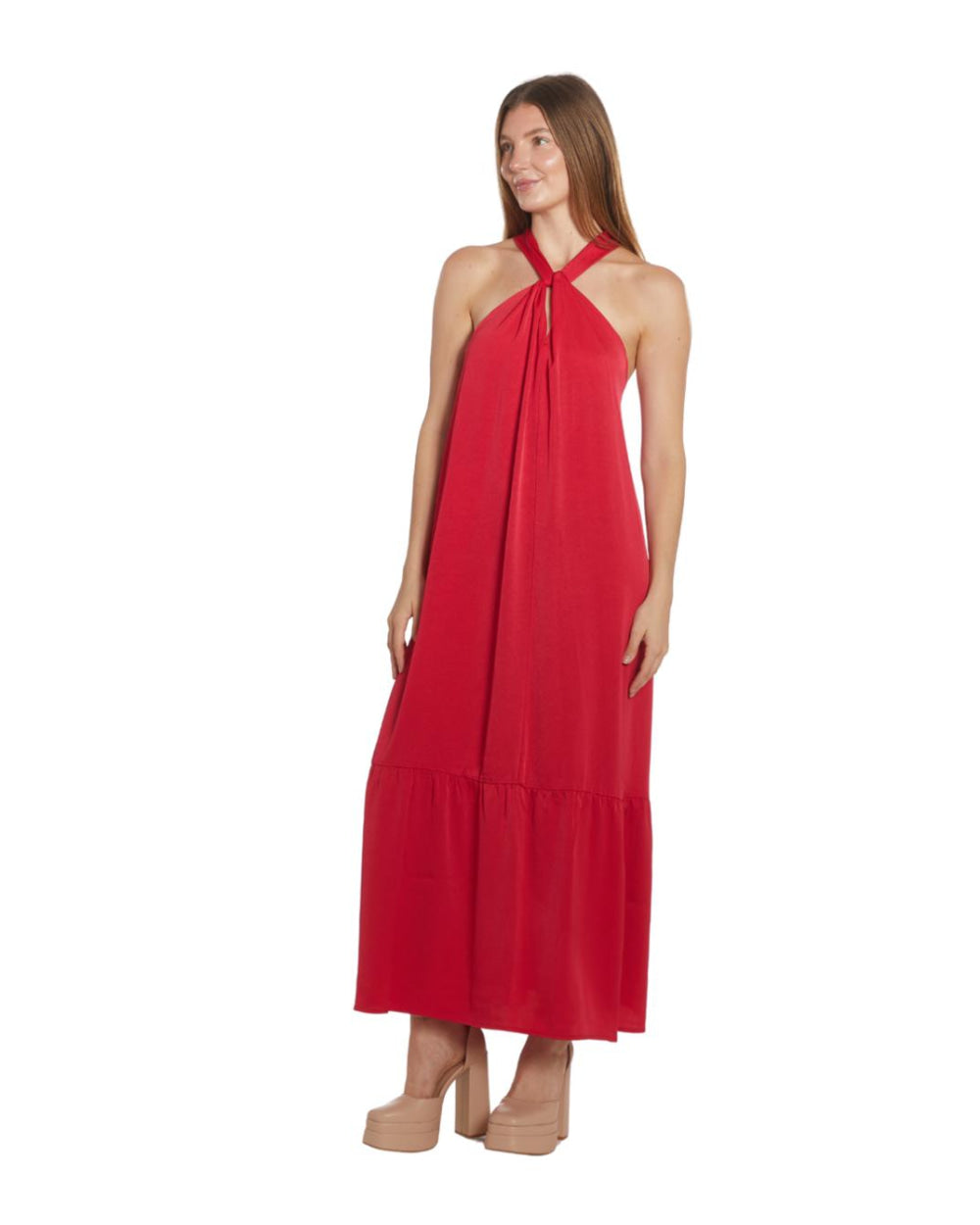 Angelique Dress - Red - Dresses