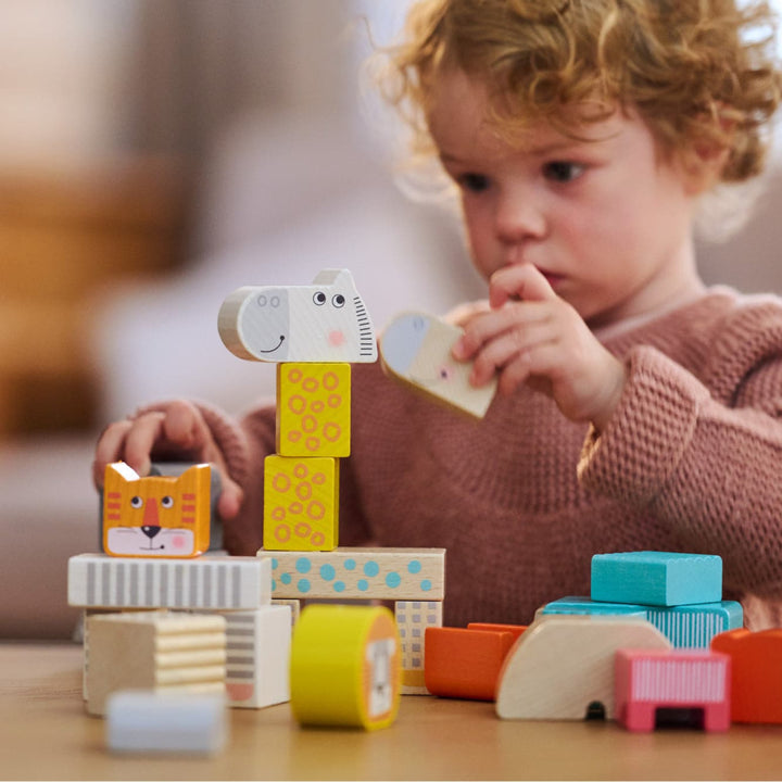 Animal Parade Blocks - ’Wooden Toy - Baby Kids Kids Adult Baby’