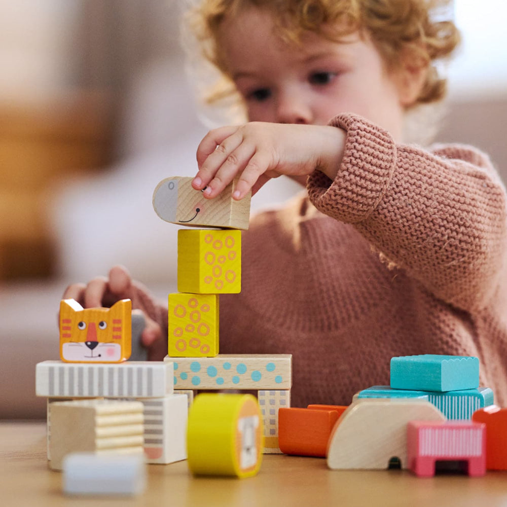 Animal Parade Blocks - ’Wooden Toy - Baby Kids Kids Adult Baby’