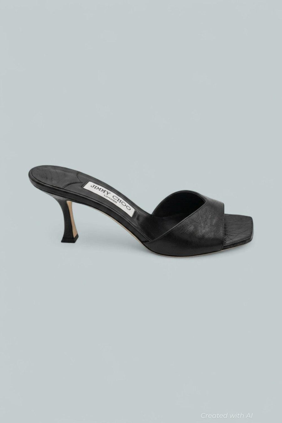 Anise 95 Strappy High Heel Slide Sandals - Black - 8 - Sandals
