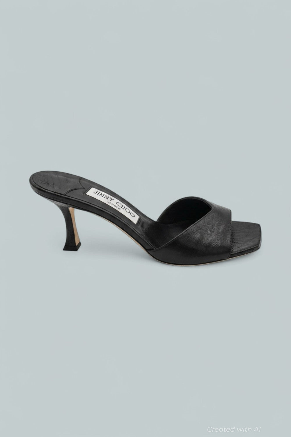Anise 95 Strappy High Heel Slide Sandals - Black - 8 - Sandals